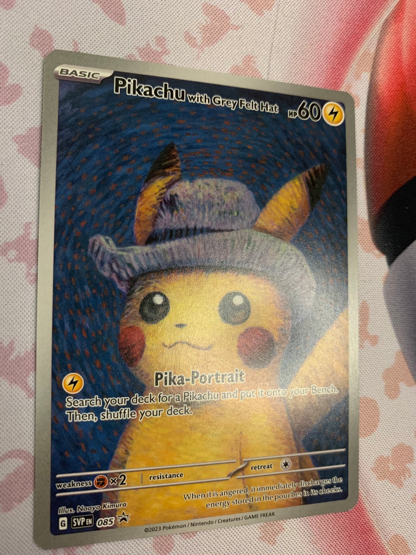 Pikachu with Grey Felt Hat