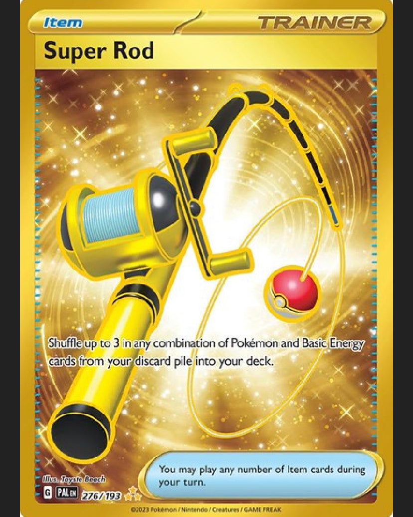 gold super rod pokemon card - 276/193 - Paldea Evolved The item may be similar but not exactly the same as the image (e.g Super Rod - 276/193 -