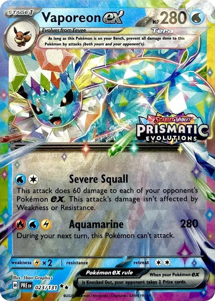 Vaporeon ex (Stellar)