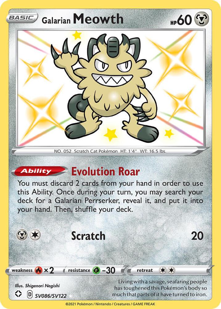 Galarian Meowth [SV086/SV122 - ENG]