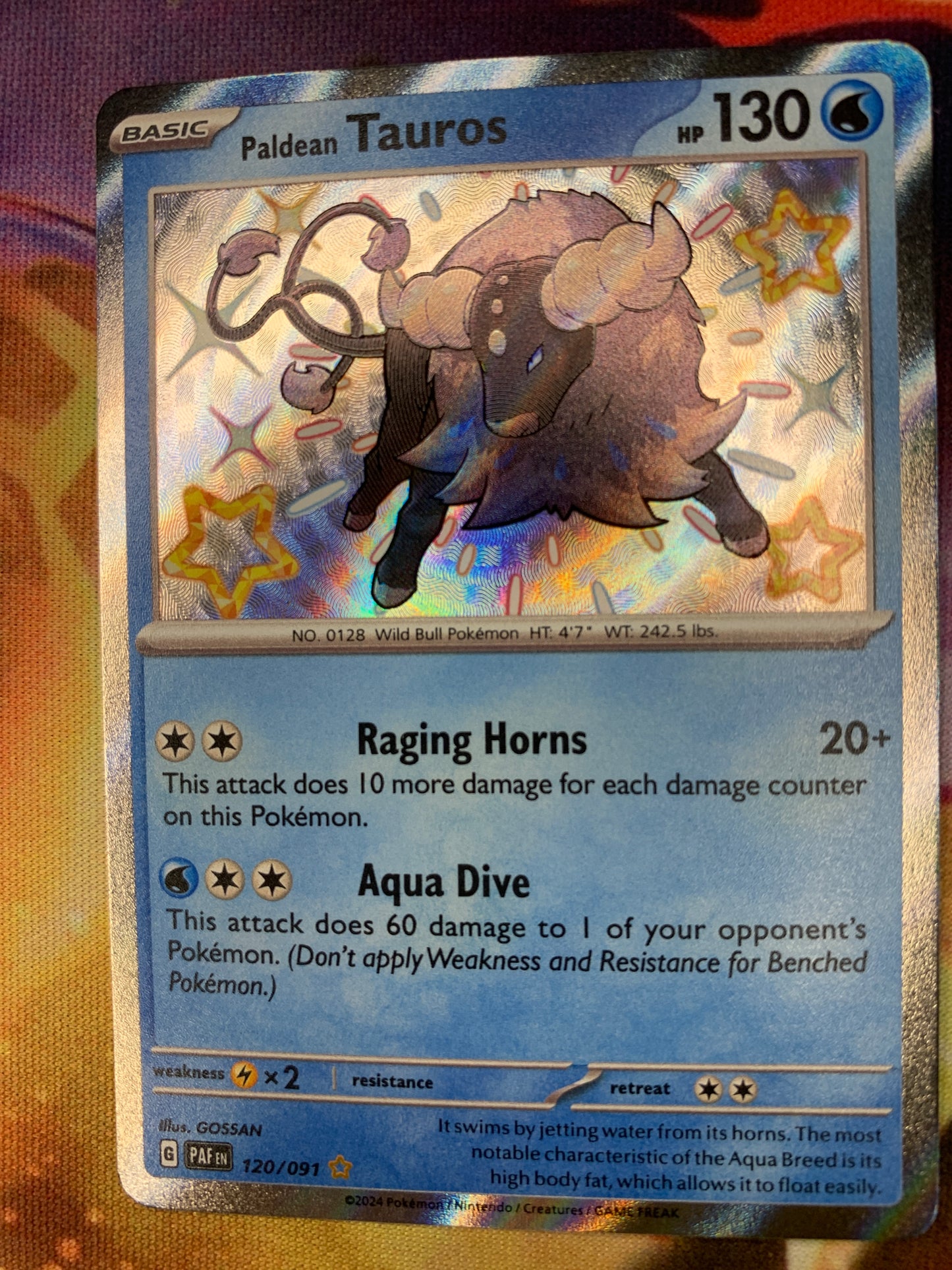 Paldean Tauros (Water)