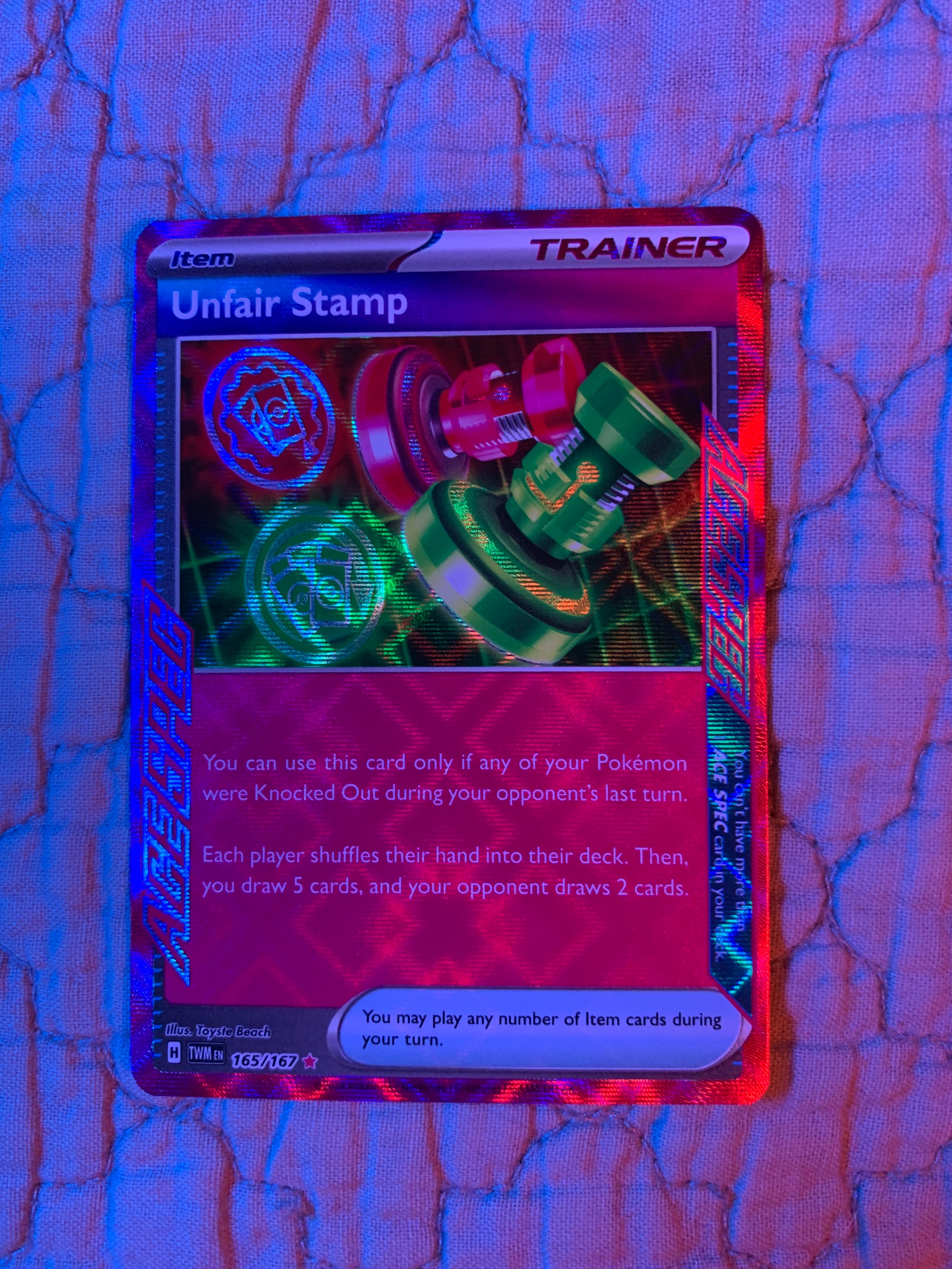 Unfair Stamp – Pally's Trainer & Collector Store