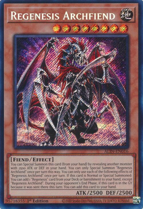 Regenesis Archfiend [Secret Rare - ALIN-EN016]