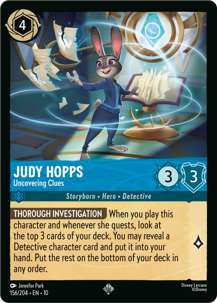 Judy Hopps | Uncovering Clues [Super Rare - 156/204]