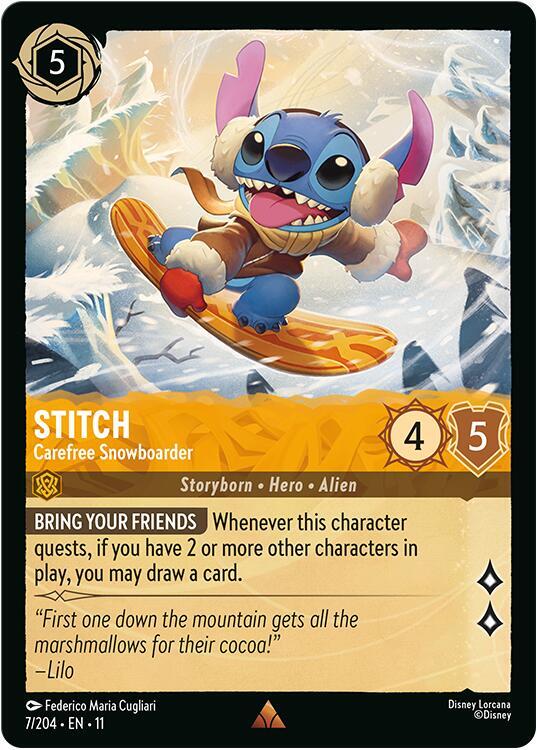 Stitch | Carefree Snowboarder [Rare - 7/204]