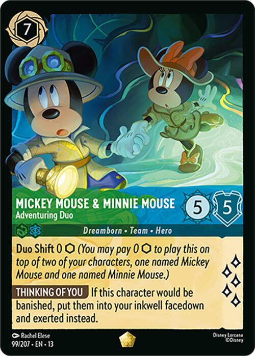 Mickey Mouse & Minnie Mouse | Adventuring Duo [Legendary - 99/207]