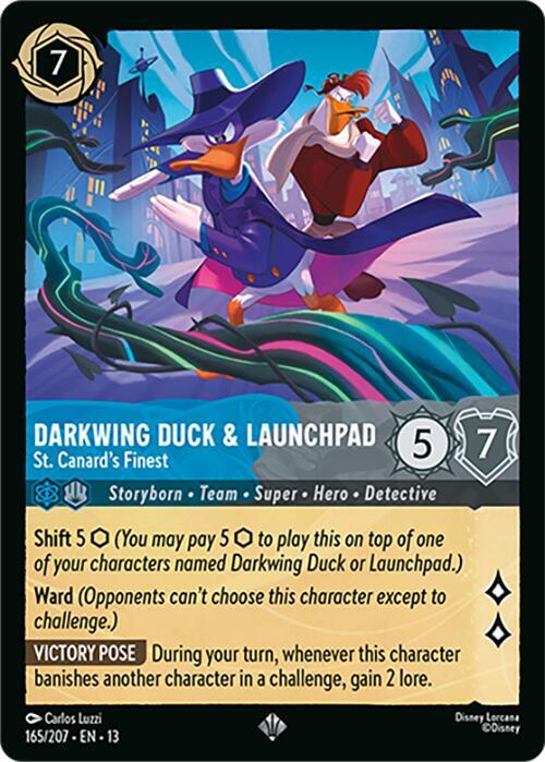 Darkwing Duck & Launchpad | St. Canard's Finest [Super Rare - 165/207]