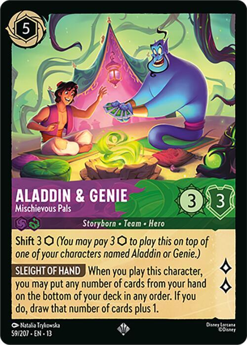 Aladdin & Genie | Mischievous Pals [Super Rare - 59/207]