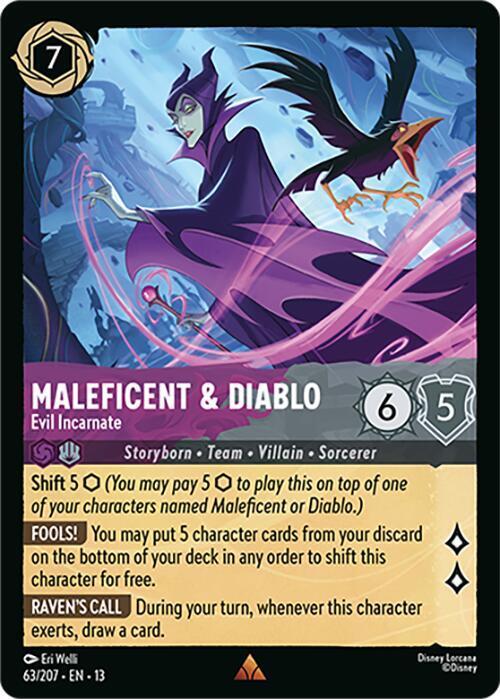 Maleficent & Diablo | Evil Incarnate [Rare - 63/207]