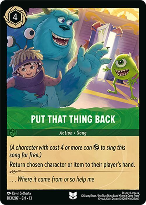 Put That Thing Back [Uncommon - 103/207]