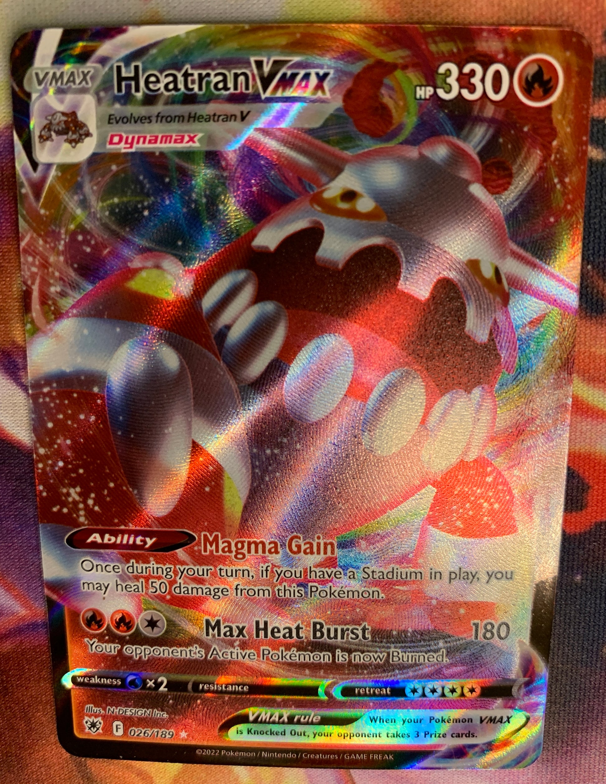 heatran vmax pokemon card price 026/189 Pokmon TCG Ability Magma Gain Once during your turn HEATRAN VMAX 026/189 -ASTRAL RADIANCE