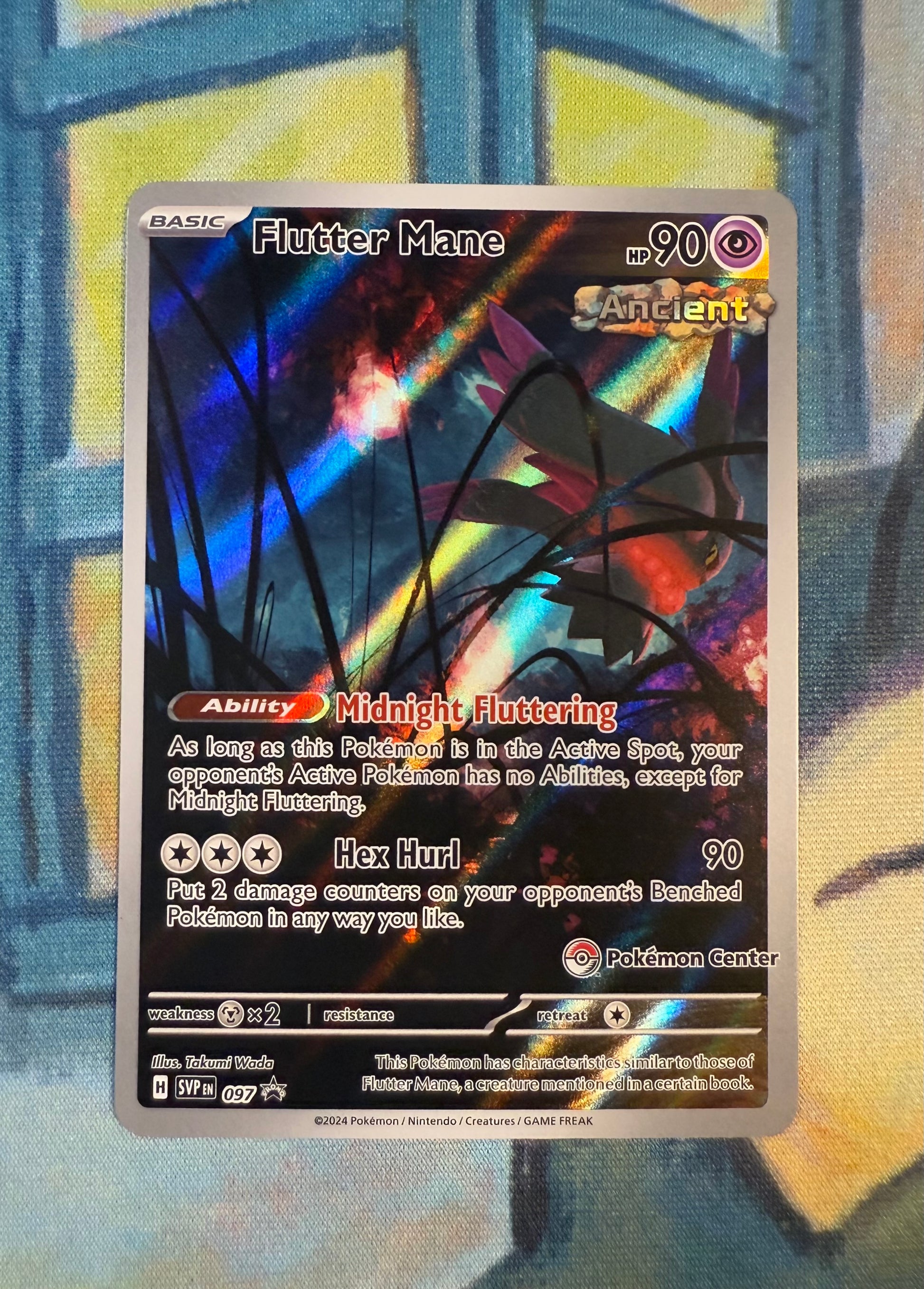 flutter mane ancient pokemon card ex (Paradox Drive #26/109, 1-Diamond) proof acrylic case Flutter Mane - 078/162 (TEF)