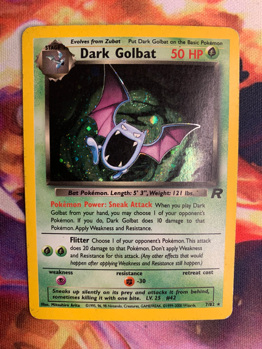Dark Golbat [Team Rocket (Unlimited) - H] (MP-)