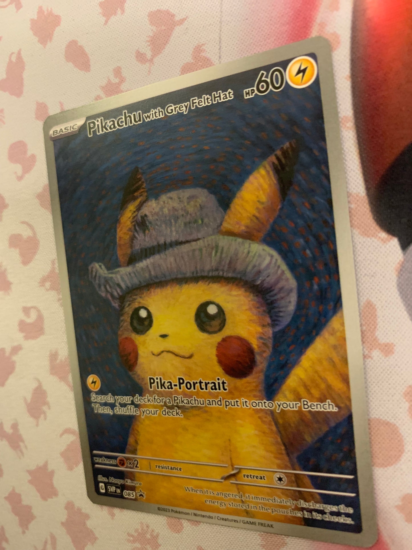Pikachu with Grey Felt Hat