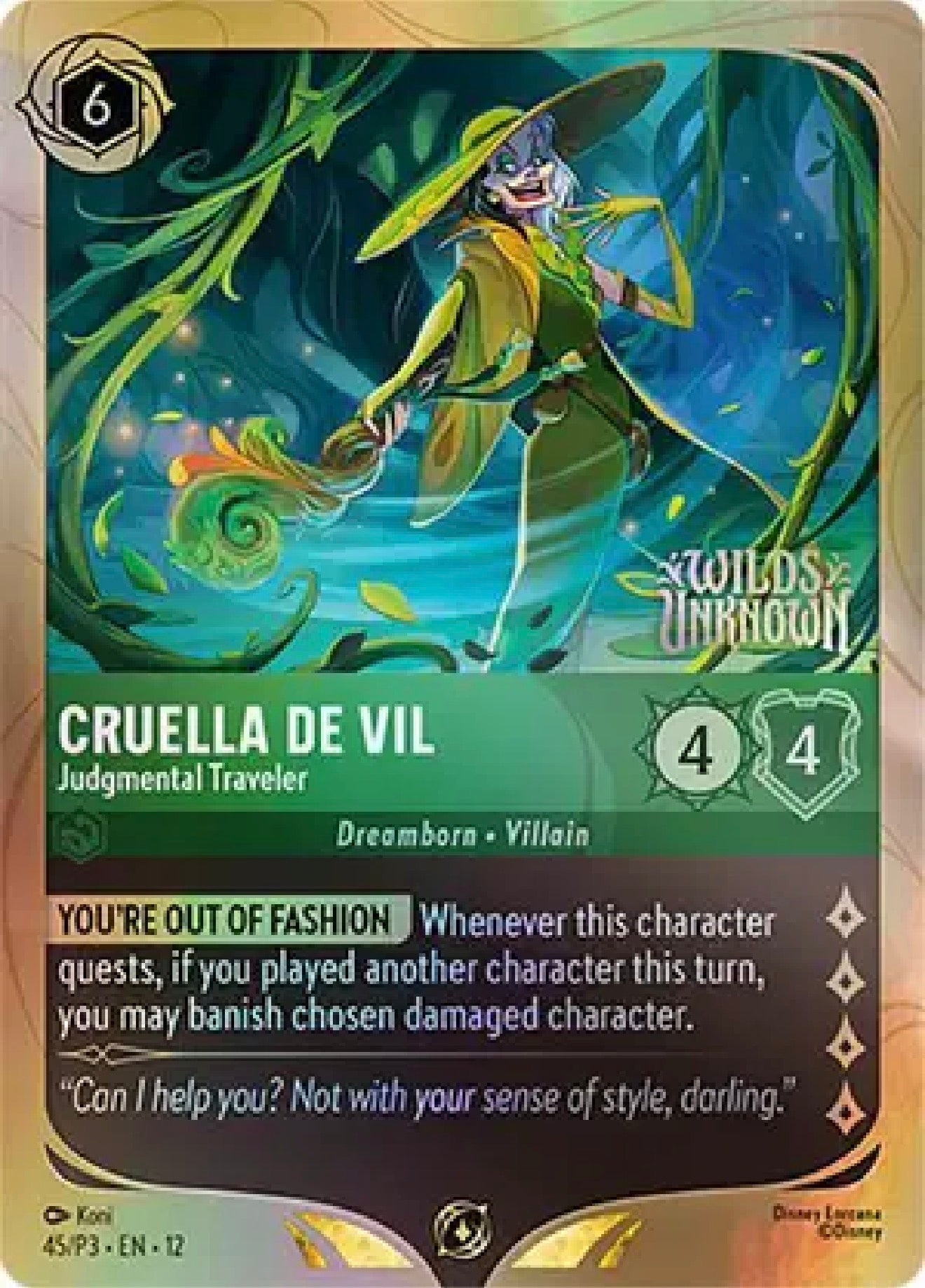 Cruella De Vil | Judgmental Traveler [Pre-Release Promo - 45/P3]