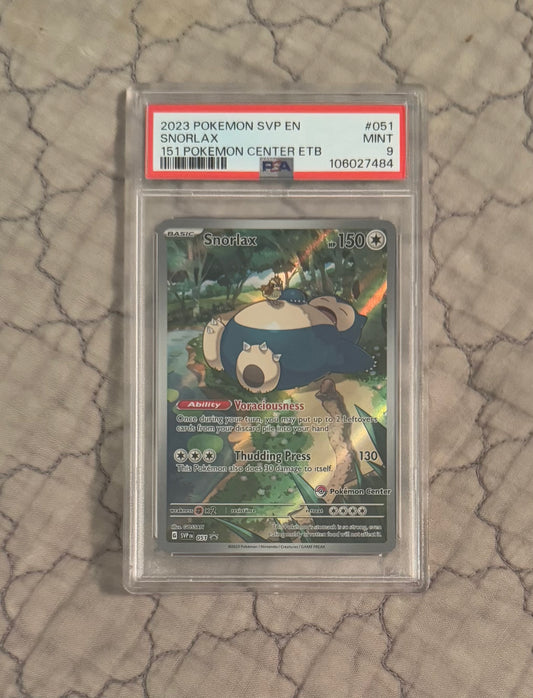 Snorlax (Pokemon Center) [PSA 9]