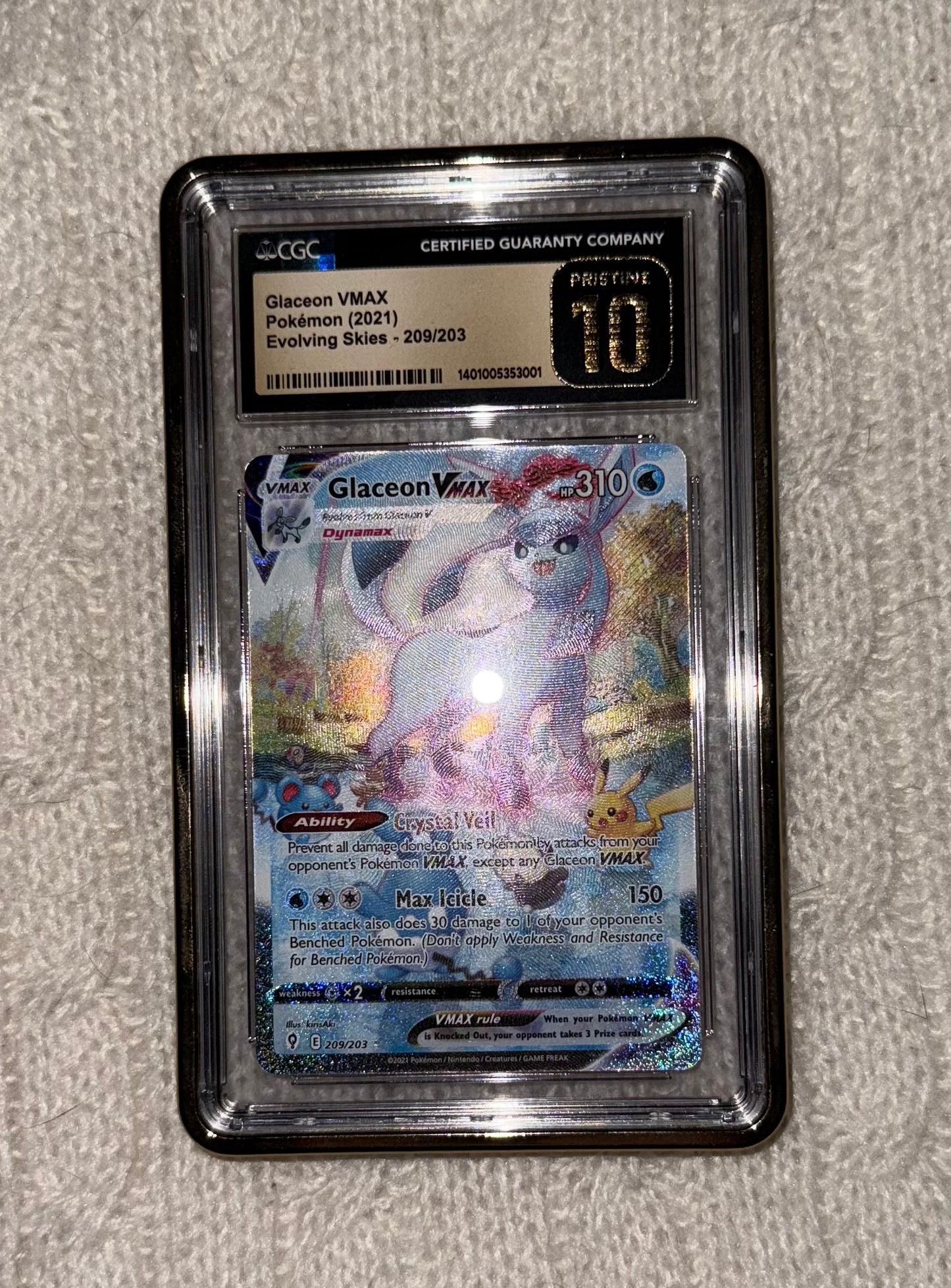 Glaceon VMAX [CGC Pristine 10]