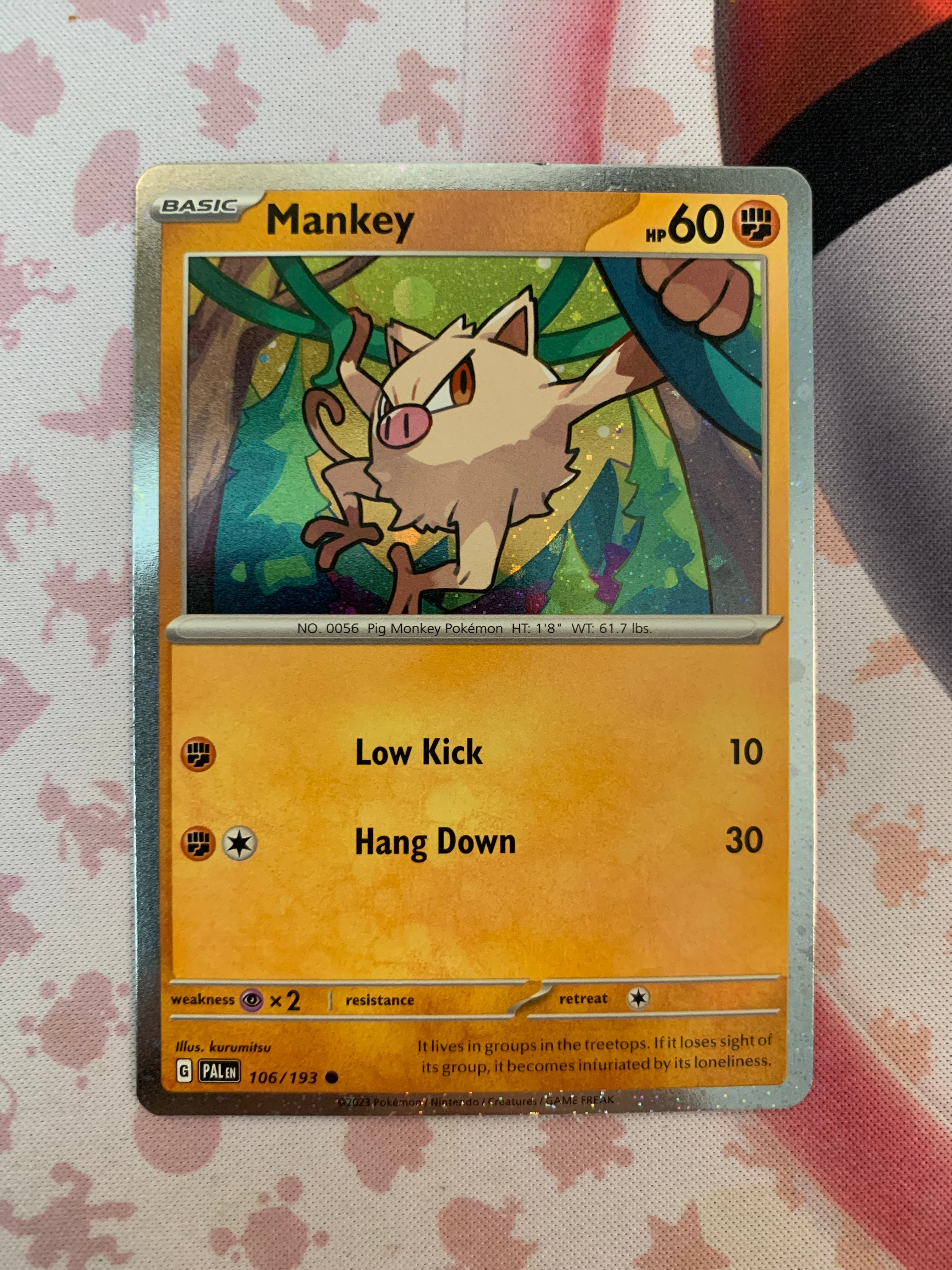 Mankey Card Basic Mankey – Pally’s Trainer & Collector Store