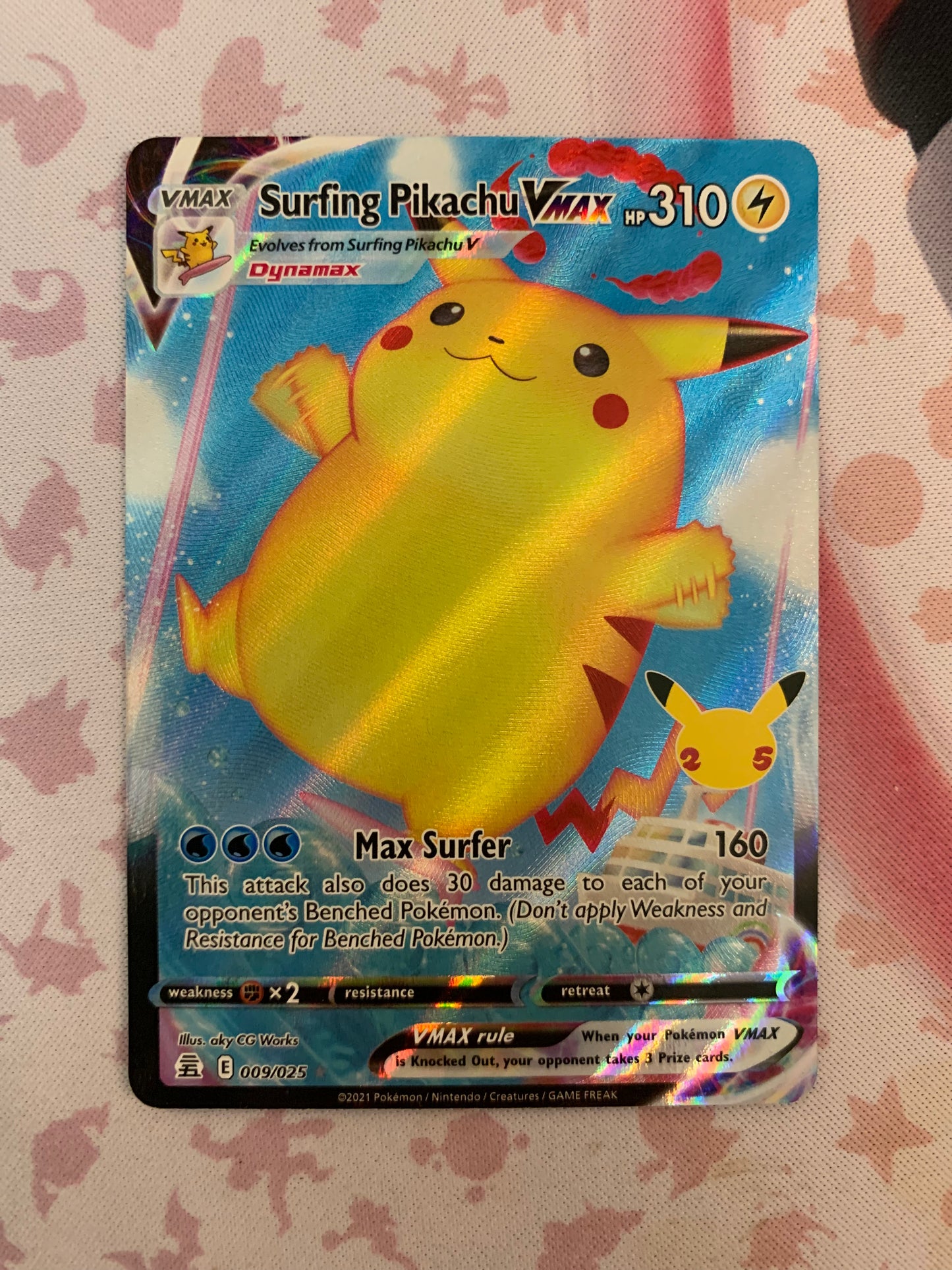 Surfing Pikachu VMAX