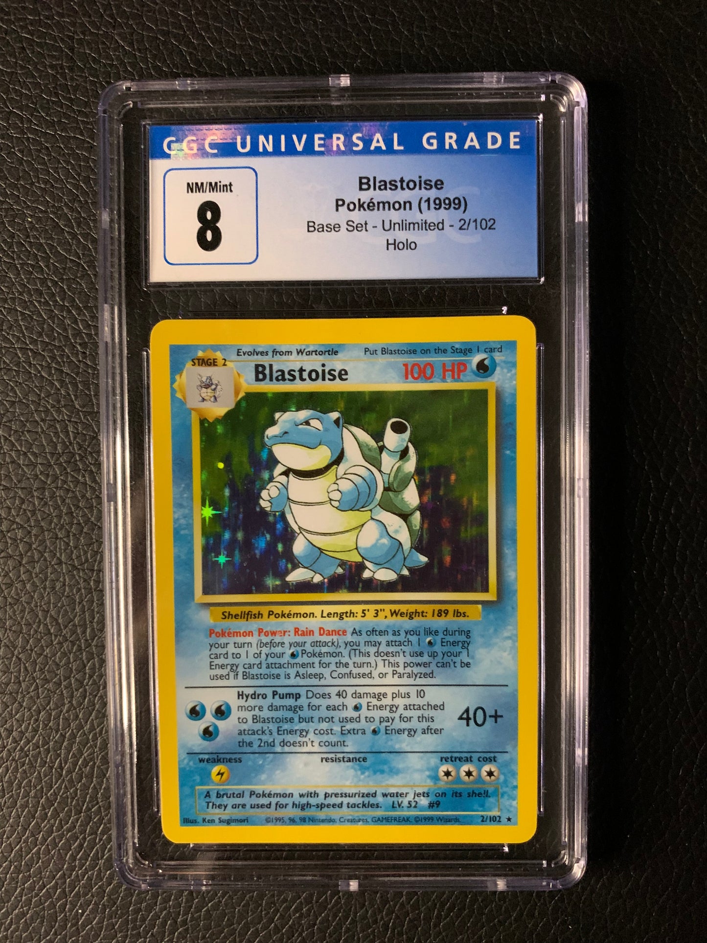 Blastoise (Base Set Unlimited) [CGC 8]
