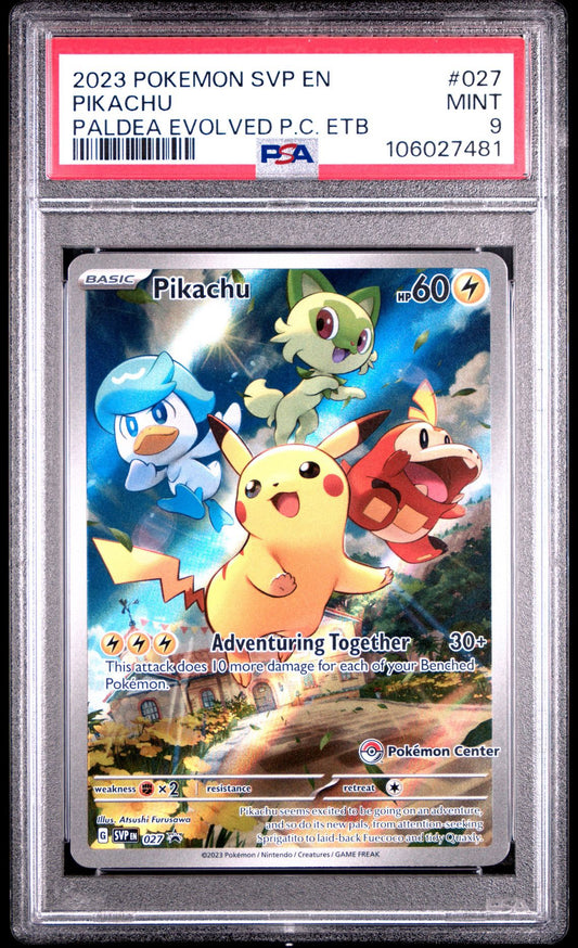 Pikachu (Pokemon Center) [PSA 9]
