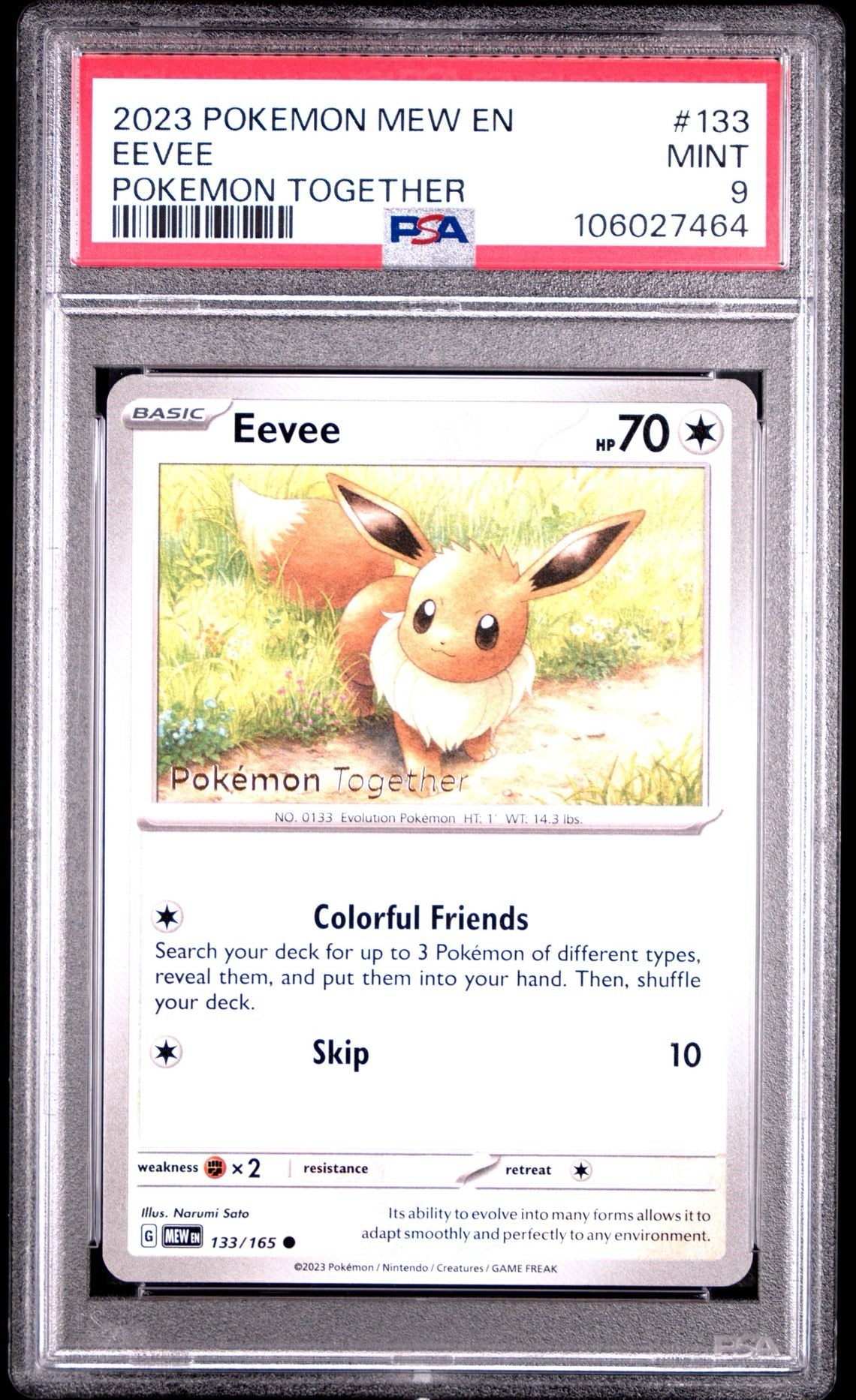 Eevee (Pokemon Together) [PSA 9]