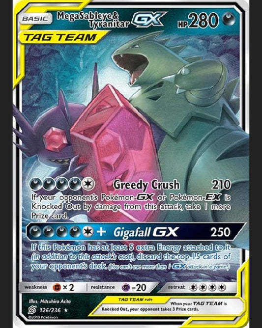 Mega Sableye & Tyranitar GX [UNM - RRR]